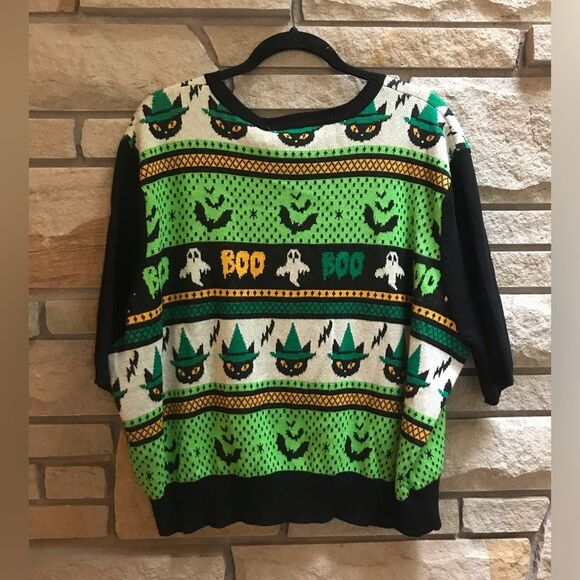 BANNED Apparel Spooky Boo Jumper Sweater Whimsigoth Halloween 4x NWT black - Picture 4 of 15